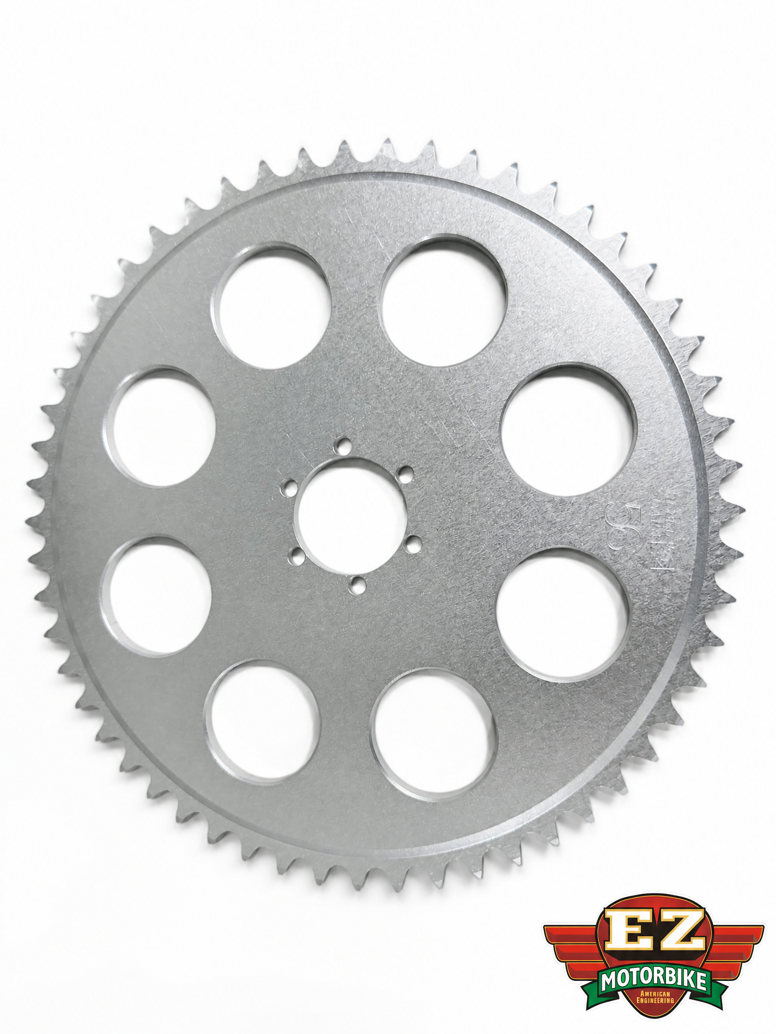 56 Tooth Motorized Bike CNC Sprocket Disc Brake Mount EZmotorbikes