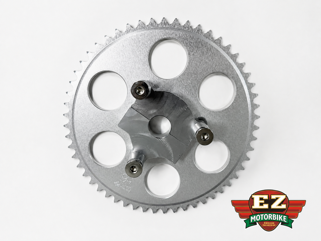 56 Tooth Motorized Bike CNC Sprocket and Adapter EZmotorbikes