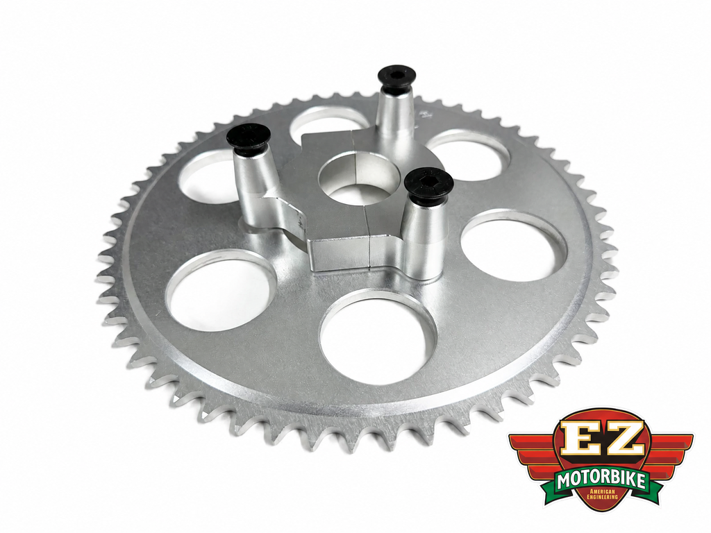 56 Tooth Motorized Bike CNC Sprocket and Adapter EZmotorbikes