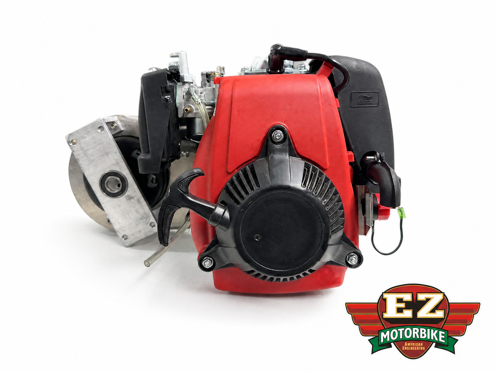 Ezm Pace Setter Gearbox and HS 49cc Bicycle Motor Ezmotorbikes