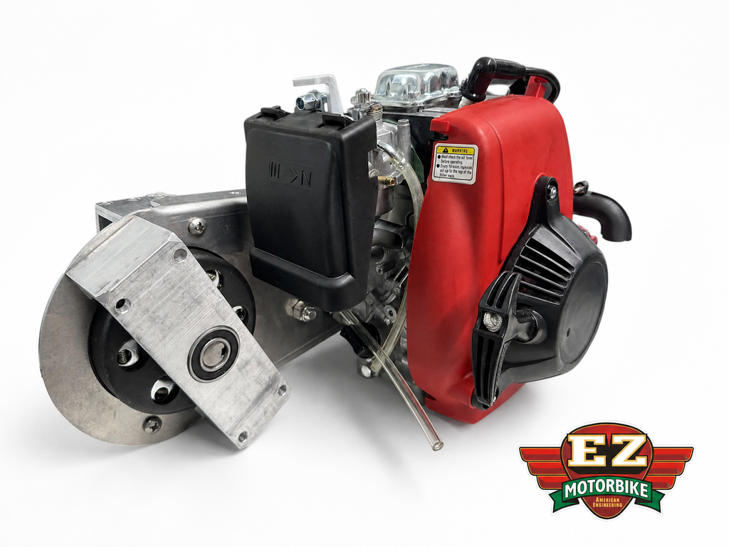 Ezm Pace Setter Gearbox and HS 49cc Bicycle Motor Ezmotorbikes